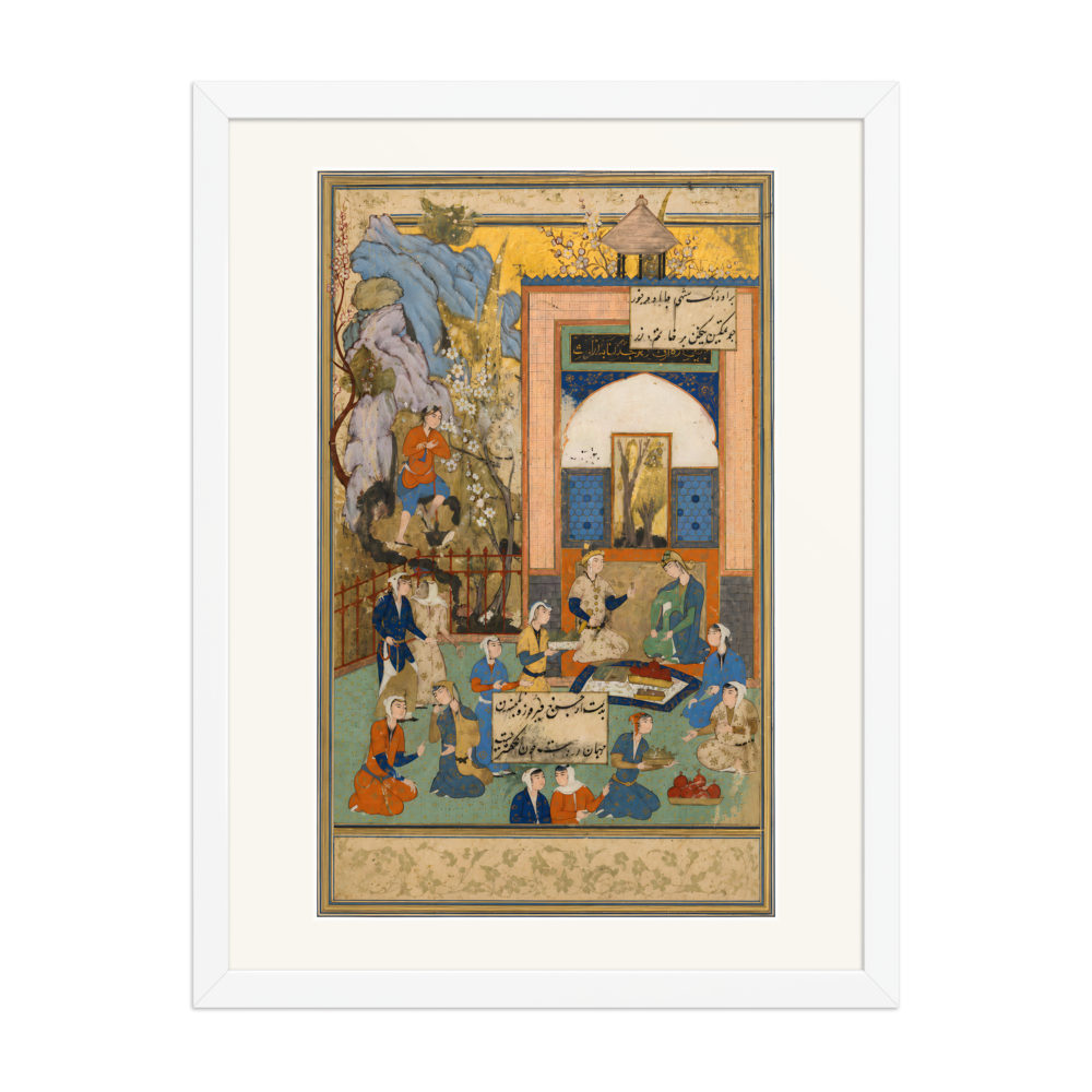 Yusuf and Zulaykha — Haft Awrang of Jami | Restored Persian Wall Art — view 6