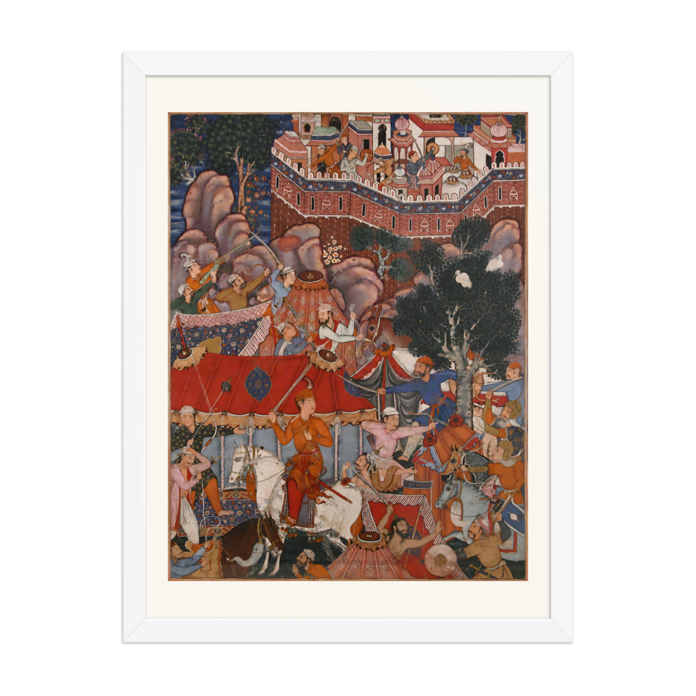 Assad Ibn Kariba's Night Attack — Kashmir | Restored Mughal Wall Art — view 6