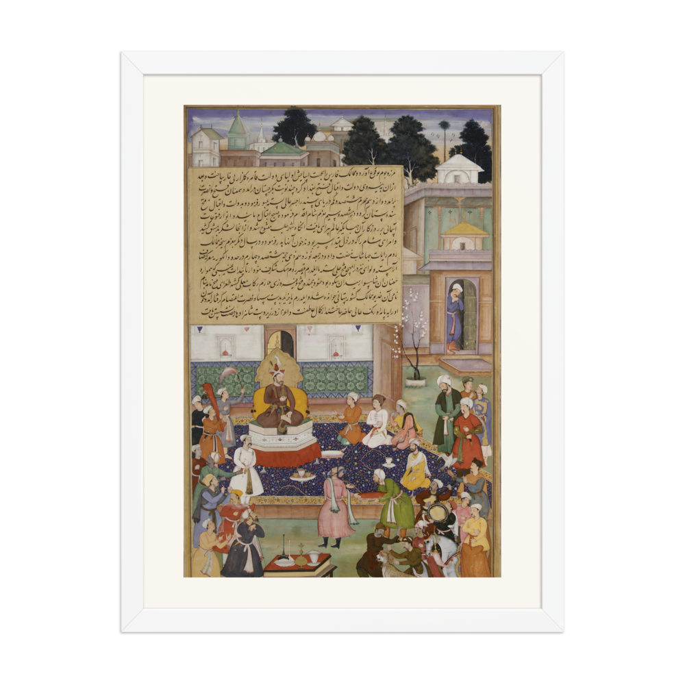 Sultan Bayazid before Timur — Akbarnama | Restored Mughal Wall Art — view 6