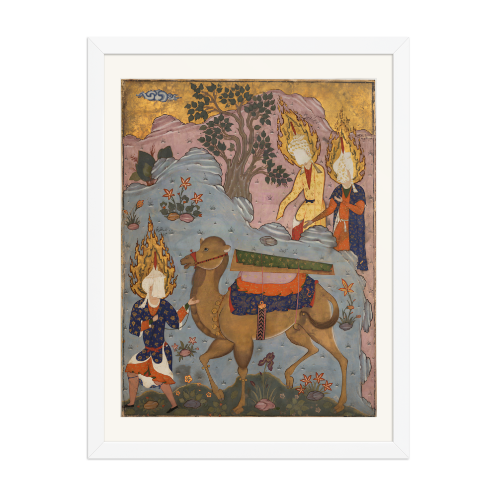 The Coffin of Imam Ali — Falnama, Qazvin | Restored Persian Wall Art — view 6