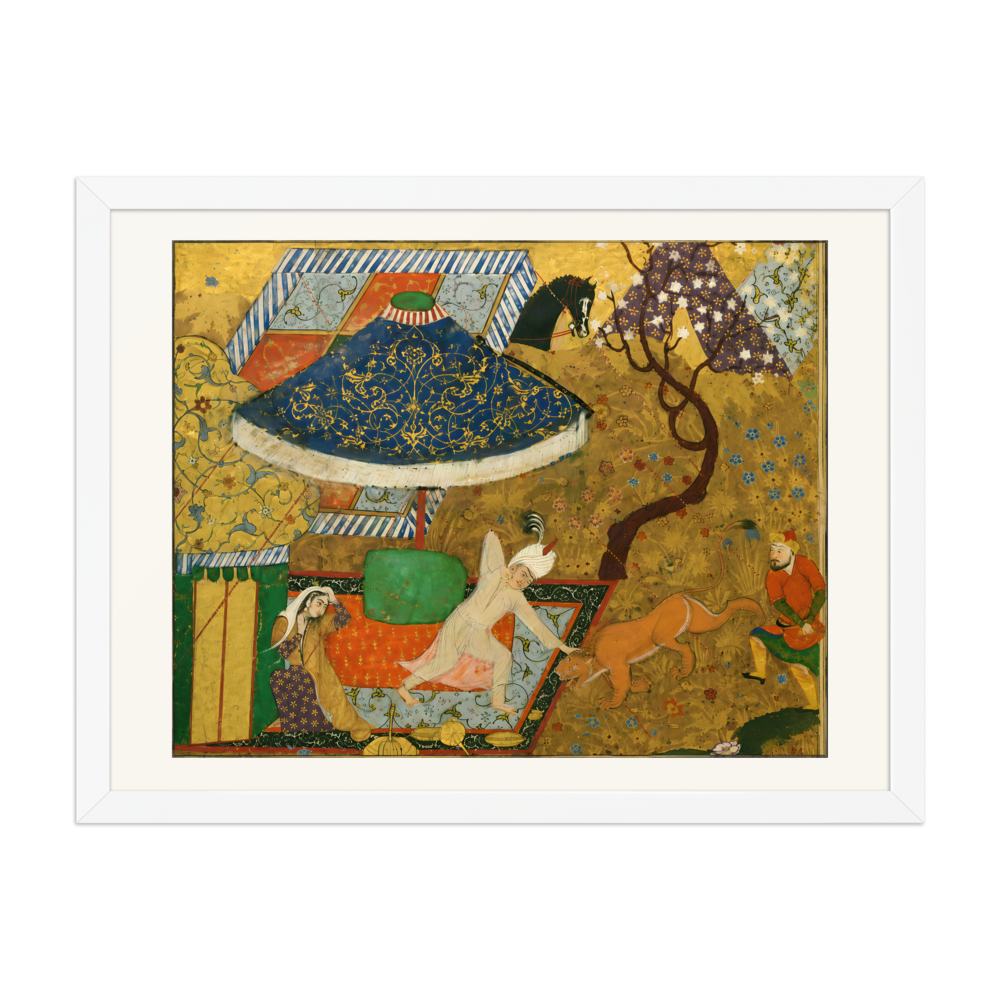 Khusraw Fends Off an Attacking Lion — view 6