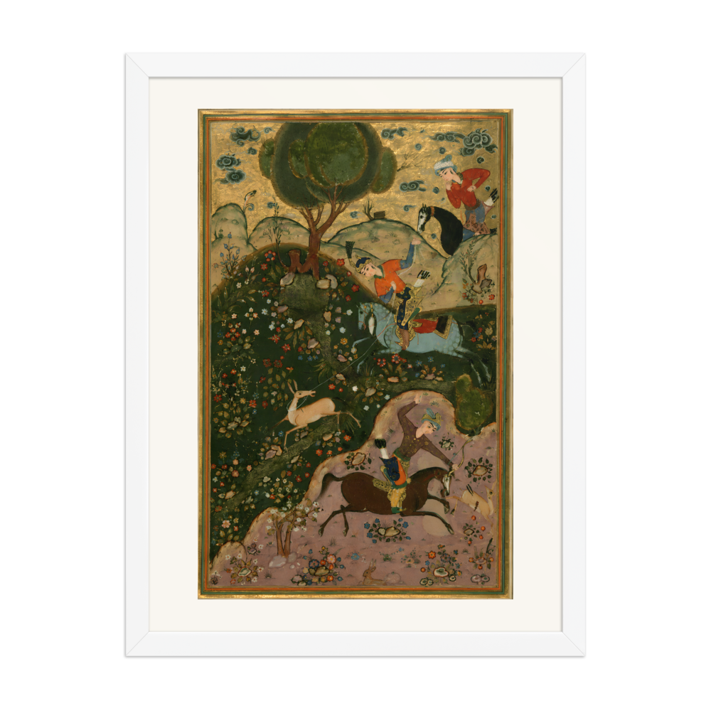 Bahram Gur Hunting Deer with a Lasso — view 6