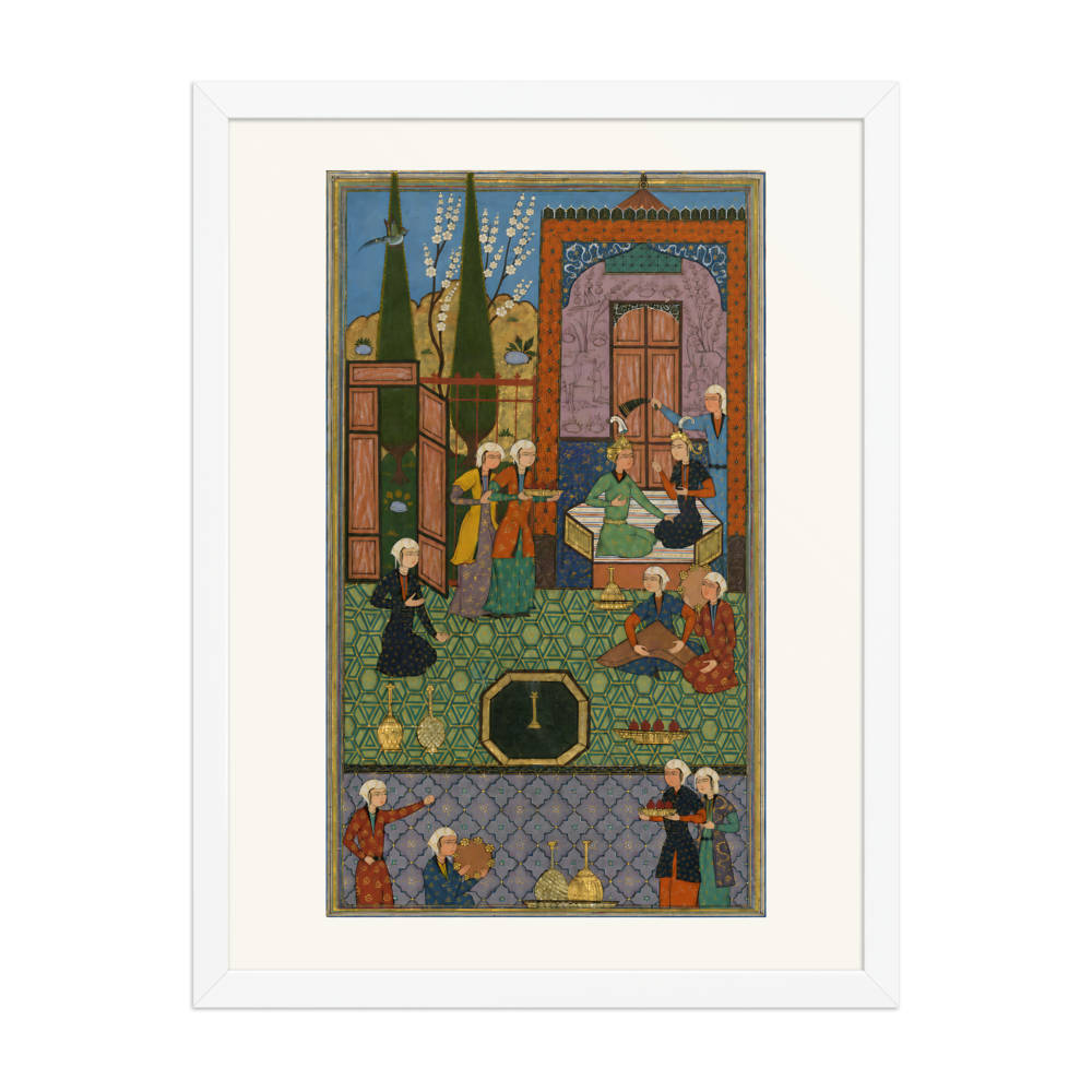 Khusraw and Shirin Enthroned — Khamsa of Nizami, 1528 — view 6