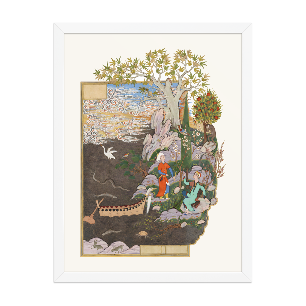 Salaman and Absal on the Happy Isle — Haft Awrang of Jami — view 6