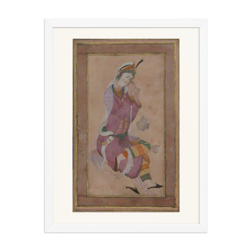 Seated Woman Curling Her Hair — view 6