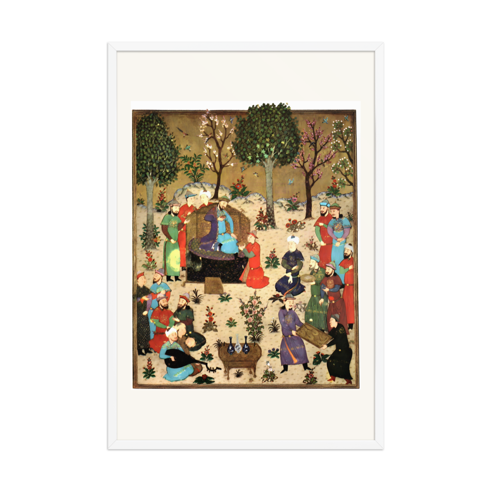 A Royal Court — Baysunghur’s Shahnama | Restored Persian Miniature — view 10