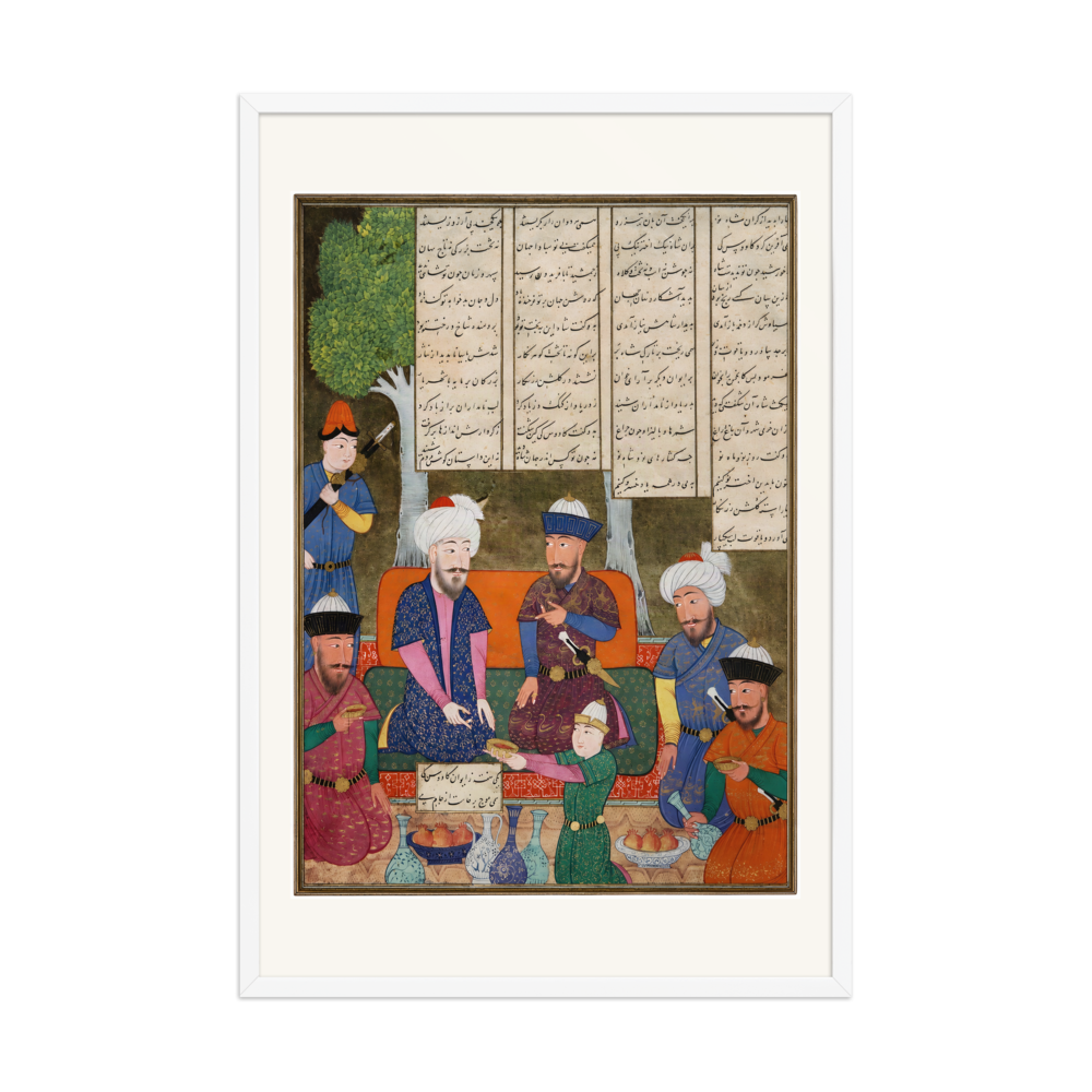 Kay Khusraw and Kay Kavus | Restored Persian Miniature — view 10