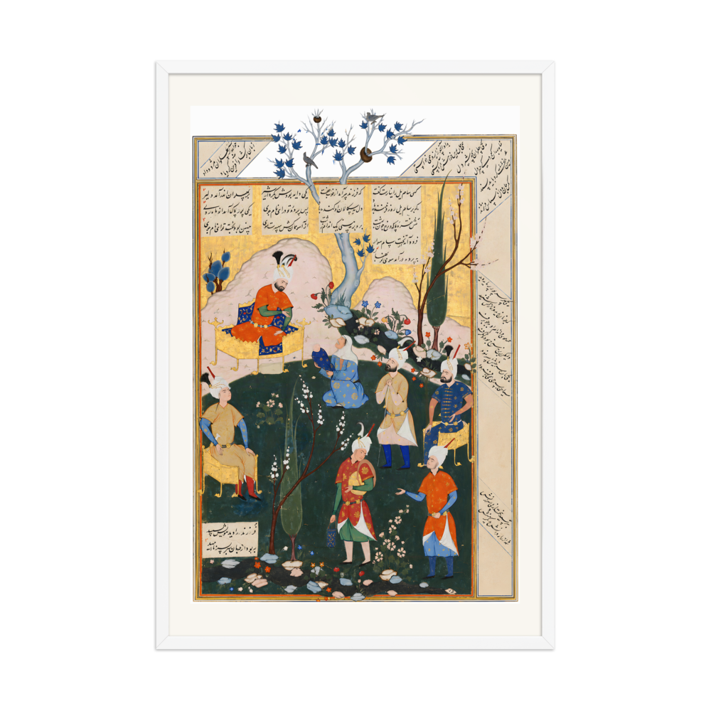 The Birth of Zal — Shahnama, 1576 | Restored Persian Wall Art — view 9