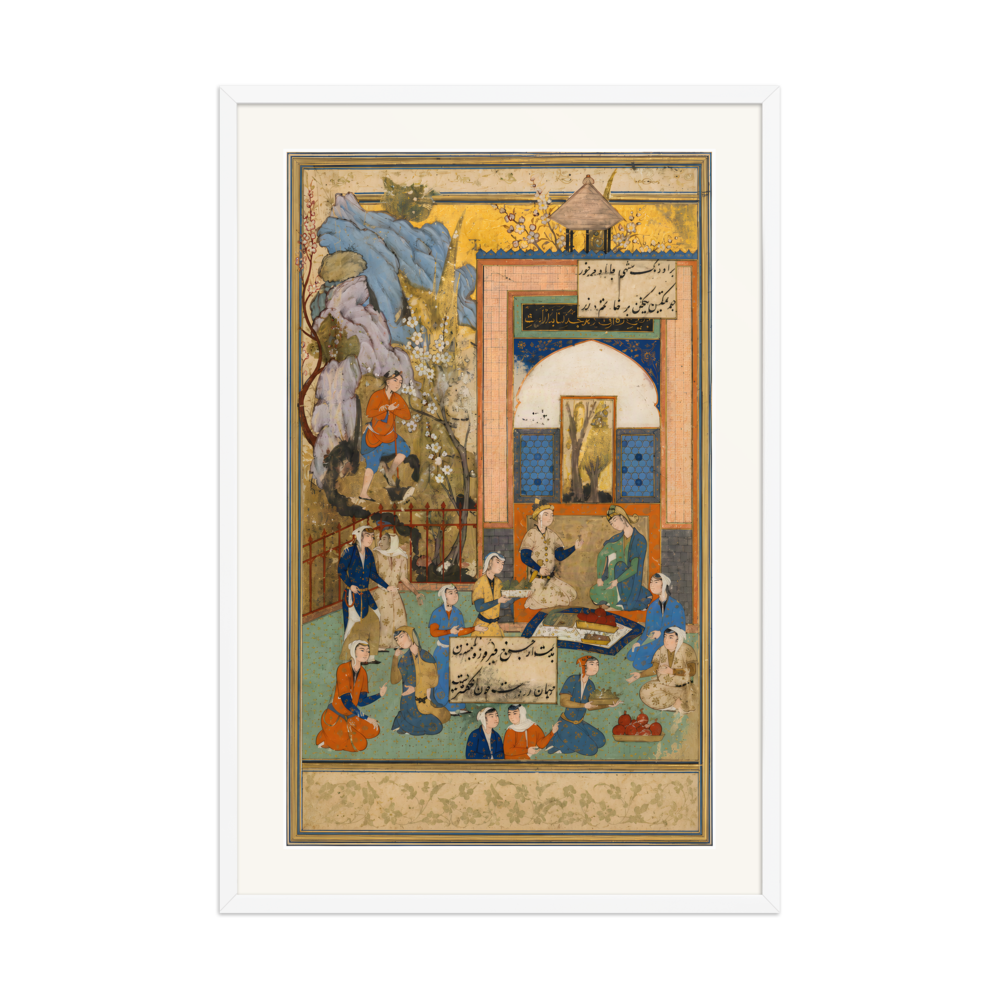 Yusuf and Zulaykha — Haft Awrang of Jami | Restored Persian Wall Art — view 9
