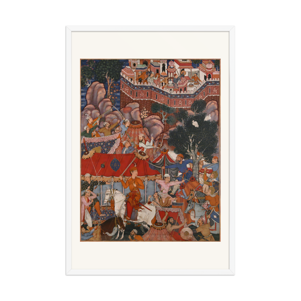 Assad Ibn Kariba's Night Attack — Kashmir | Restored Mughal Wall Art — view 9