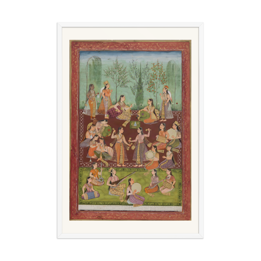 Ladies of the Zenana in a Garden — view 9