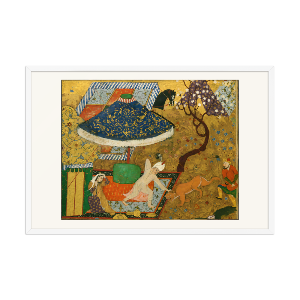 Khusraw Fends Off an Attacking Lion — view 9