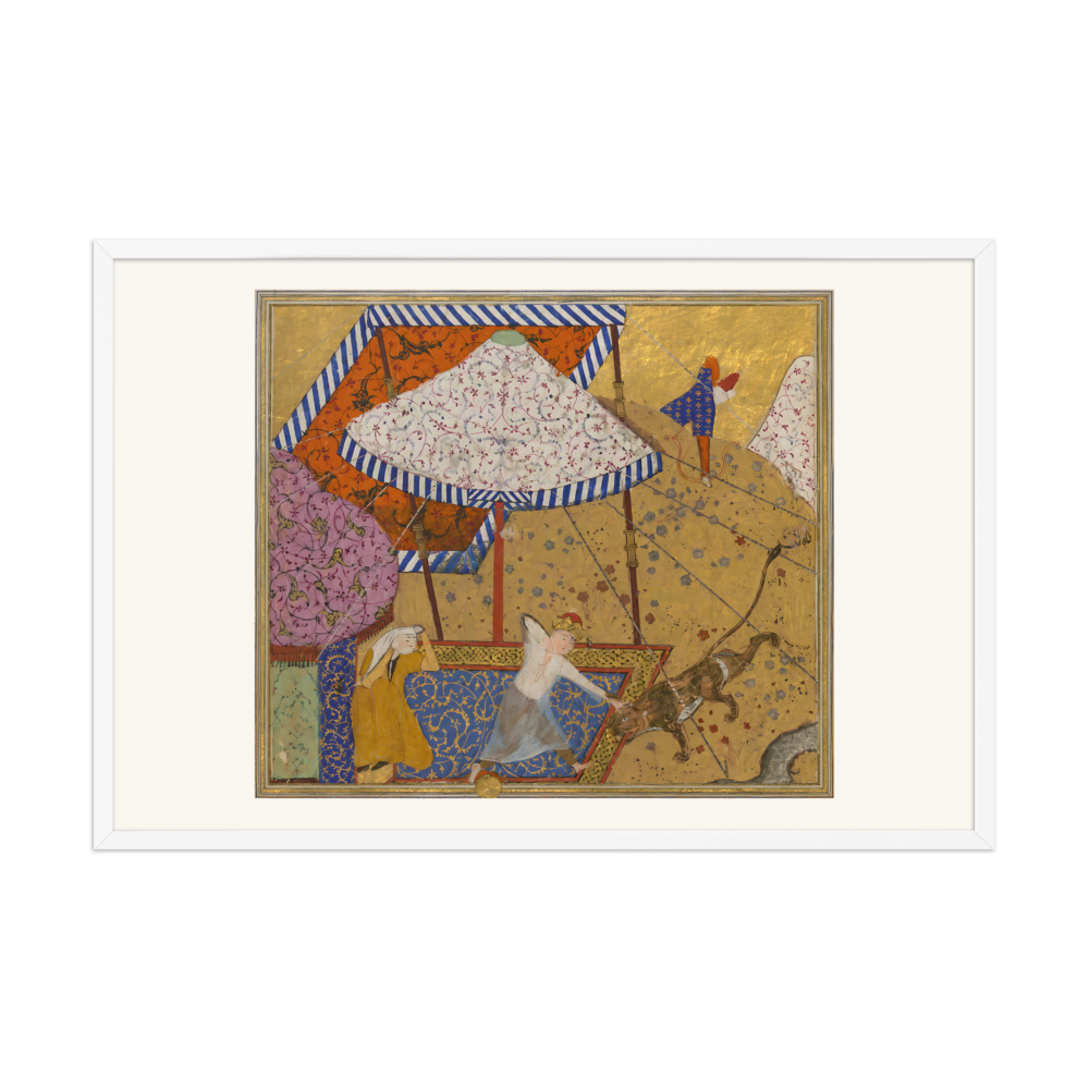 Khusraw Kills a Lion Outside Shirin's Tent — view 9