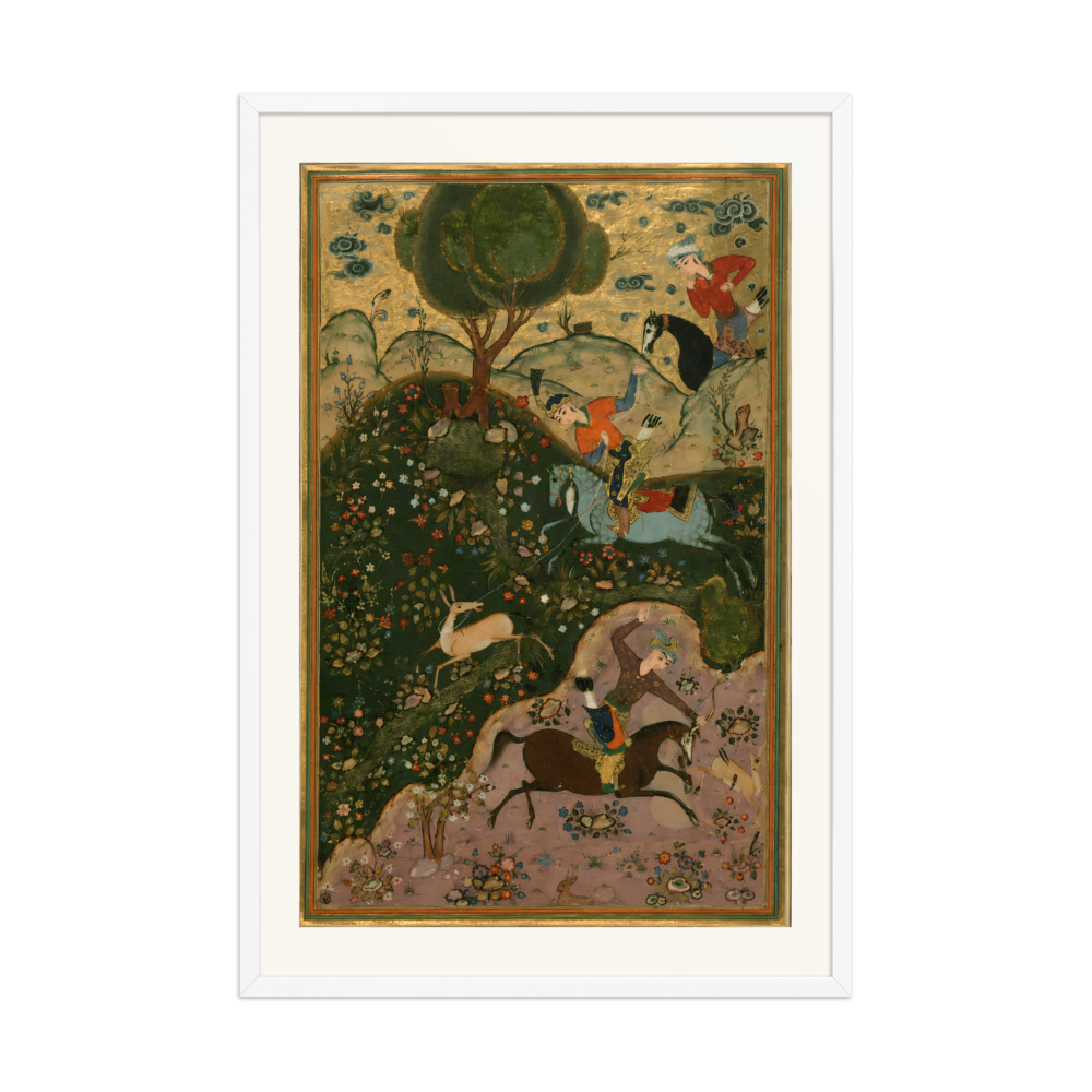 Bahram Gur Hunting Deer with a Lasso — view 9