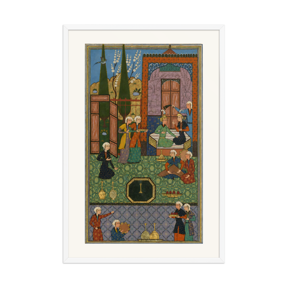 Khusraw and Shirin Enthroned — Khamsa of Nizami, 1528 — view 9