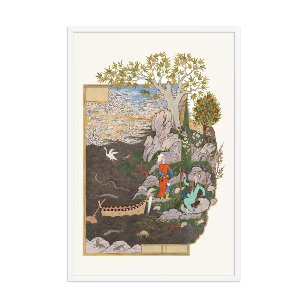 Salaman and Absal on the Happy Isle — Haft Awrang of Jami — view 9