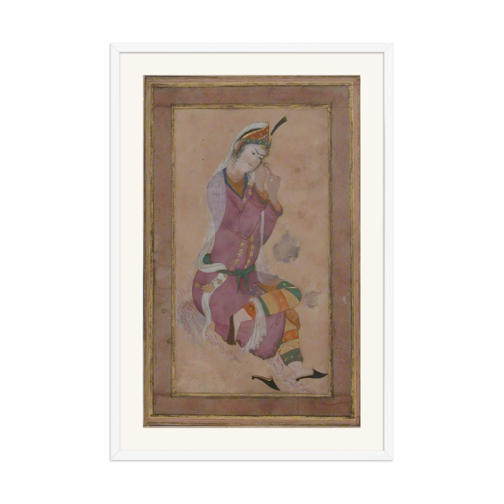 Seated Woman Curling Her Hair — view 9