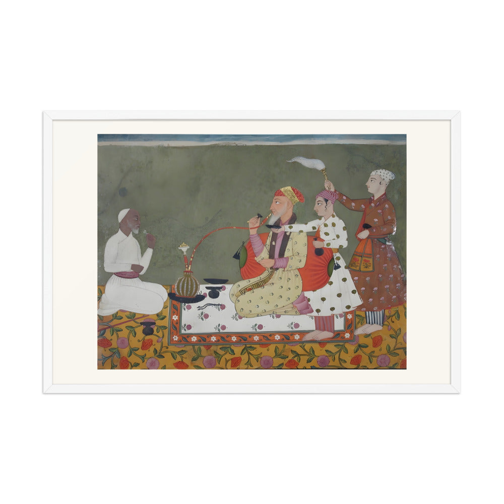 A Raja of Bilaspur in Conversation — Pahari Court Portrait — view 10