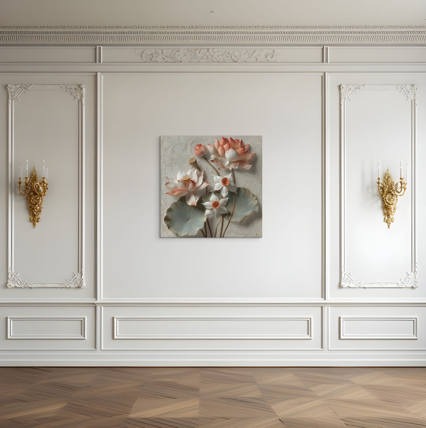 Lotus Bloom of the Taj | Indian Architectural Decor — view 10