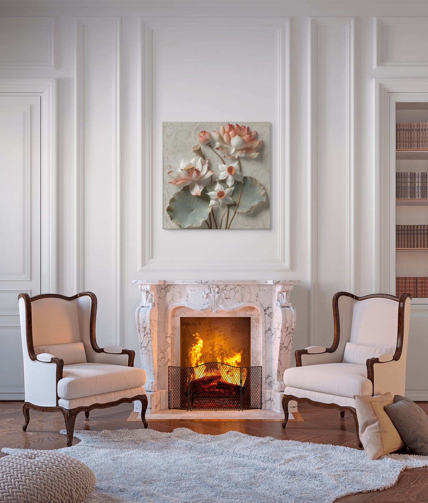 Lotus Bloom of the Taj | Indian Architectural Decor — view 7