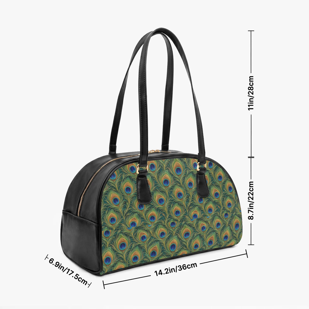 Mor Feather — Peacock Green Arch-Top Handbag — view 3