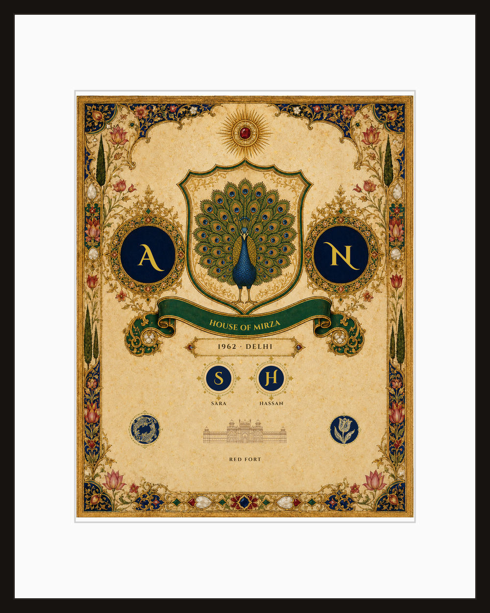 Personalized Mughal Family Crest — view 1