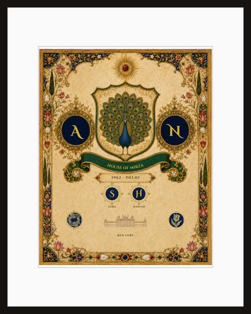Personalized Mughal Family Crest