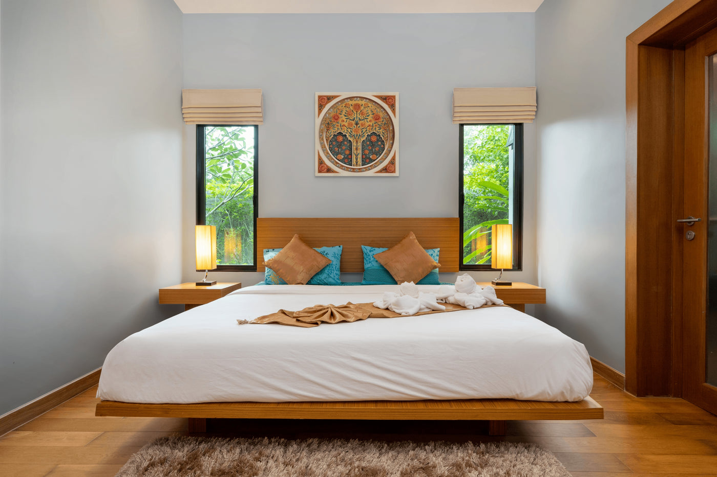 Golden Blossom Arch — Mughal Floral Harmony Canvas — view 14
