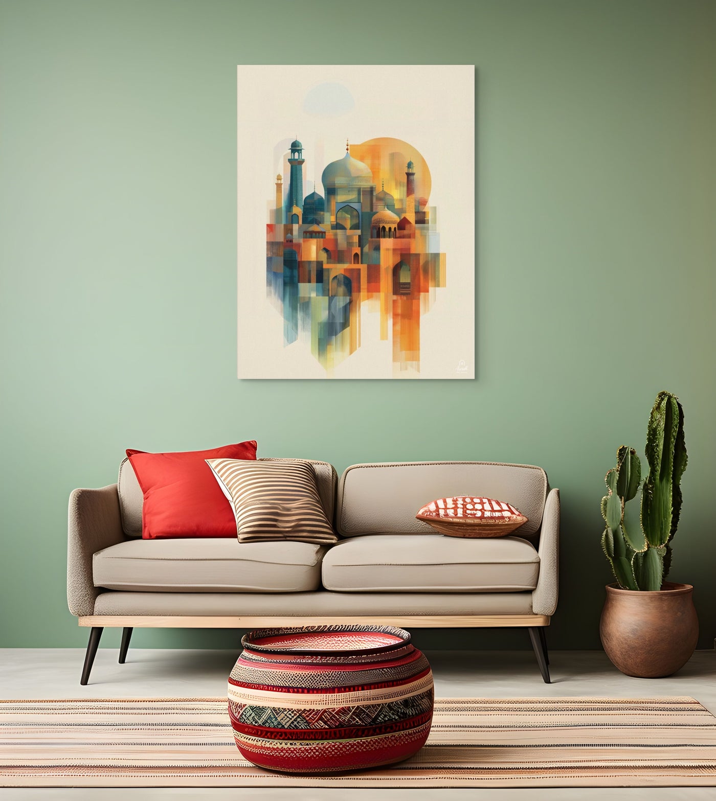 Golden Geometries of Mughal Majesty – Sunlit Abstraction — view 4