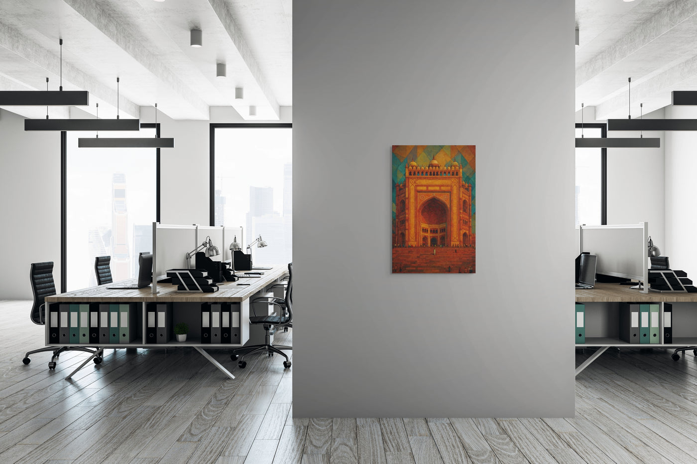 Grand Gateway of Fatehpur — Monumental Indian Architecture Art Piece — view 8