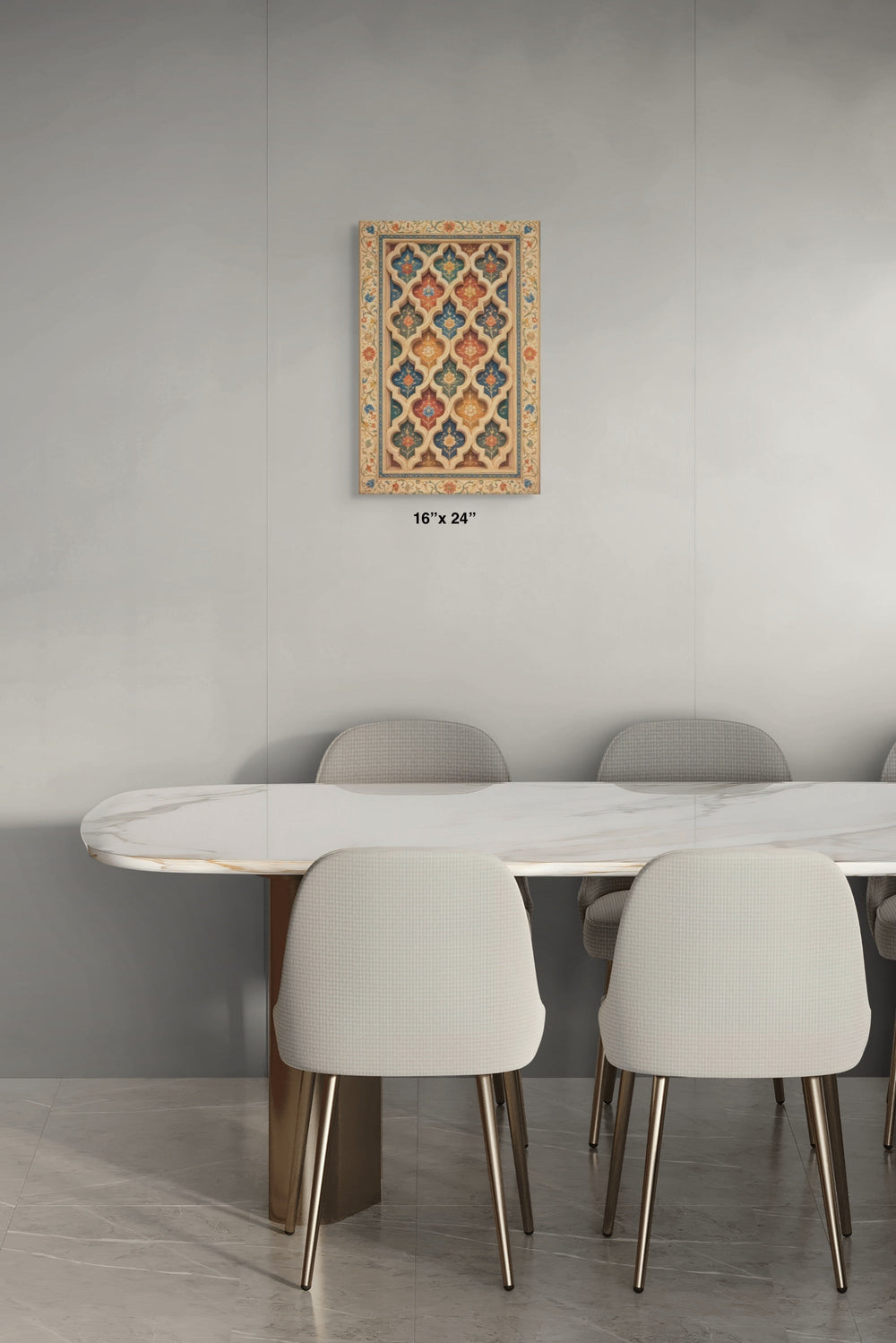 The Mughal Trio — Rolled Canvas Set of Three (16″ × 24″) — view 2
