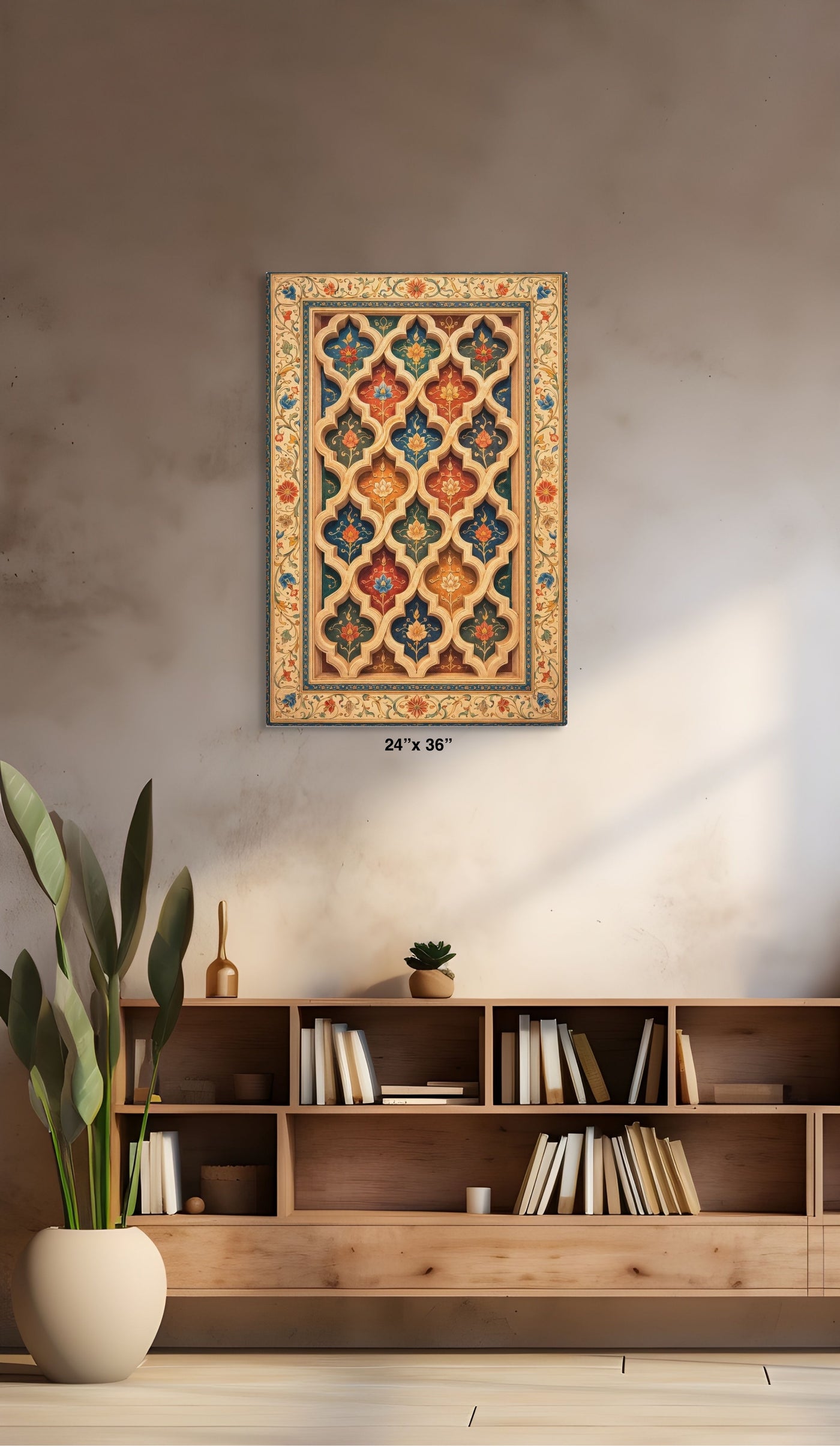 Gwaliyai Jhilmili – Gwalior Lattice Canvas — view 9