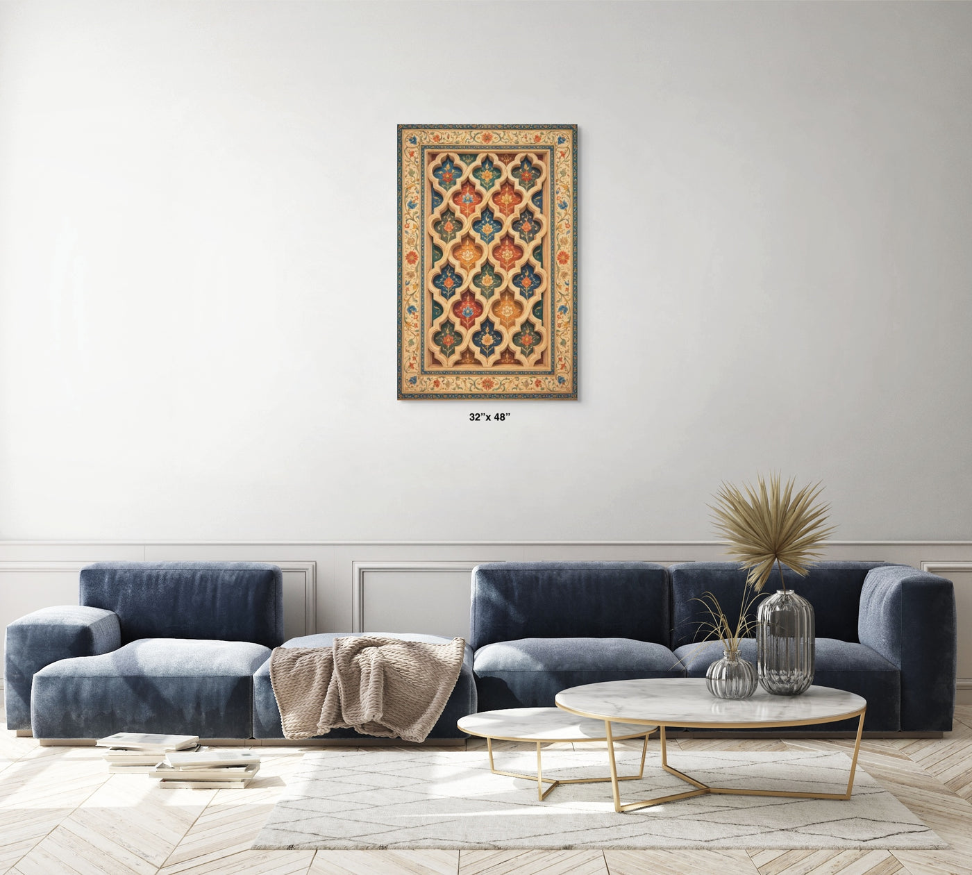 Gwaliyai Jhilmili – Gwalior Lattice Canvas — view 2