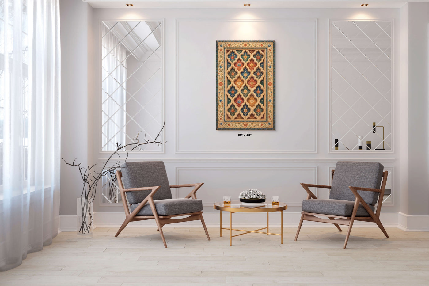 Gwaliyai Jhilmili – Gwalior Lattice Canvas — view 7