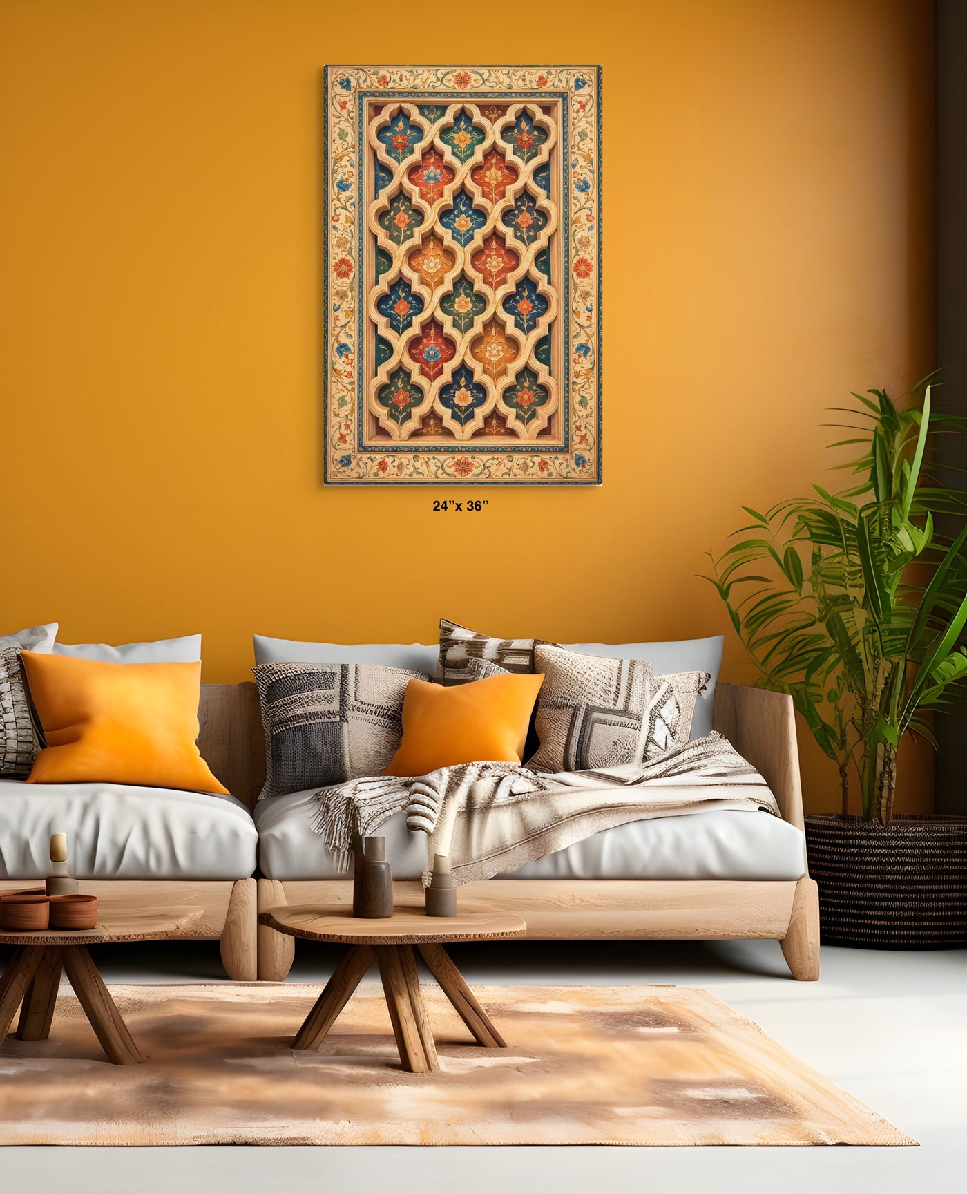 Gwaliyai Jhilmili – Gwalior Lattice Canvas — view 5