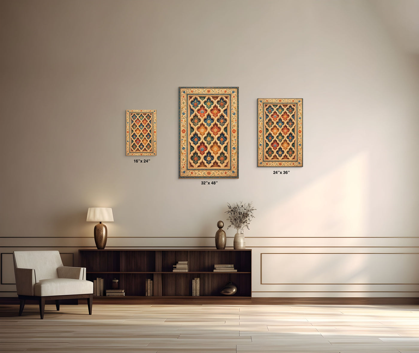 Gwaliyai Jhilmili – Gwalior Lattice Canvas — view 3