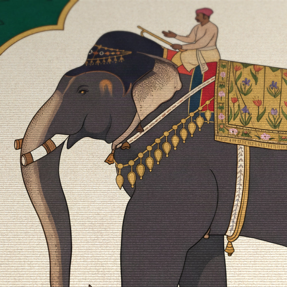 Alam Guman — Royal Elephant Medallion Area Rug — view 4