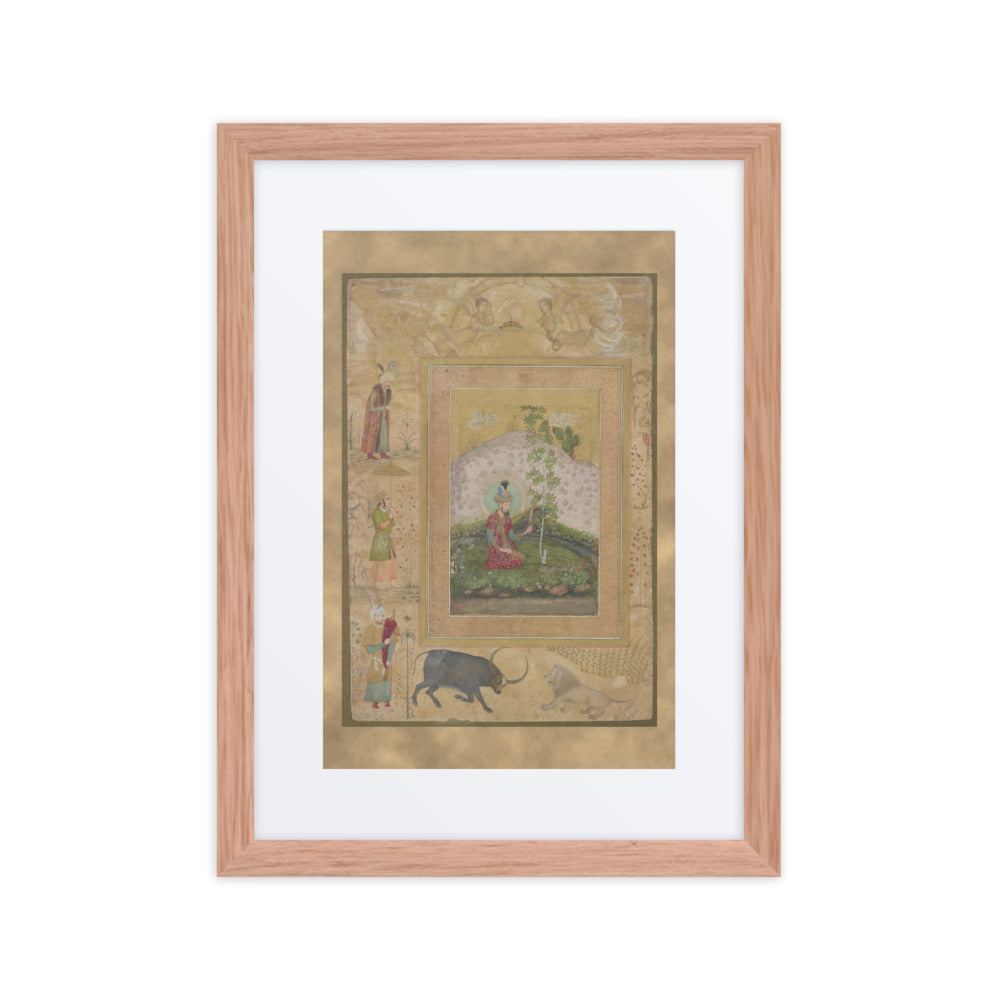 Humayun Seated in a Landscape — Folio from the Late Shah Jahan Album — view 6