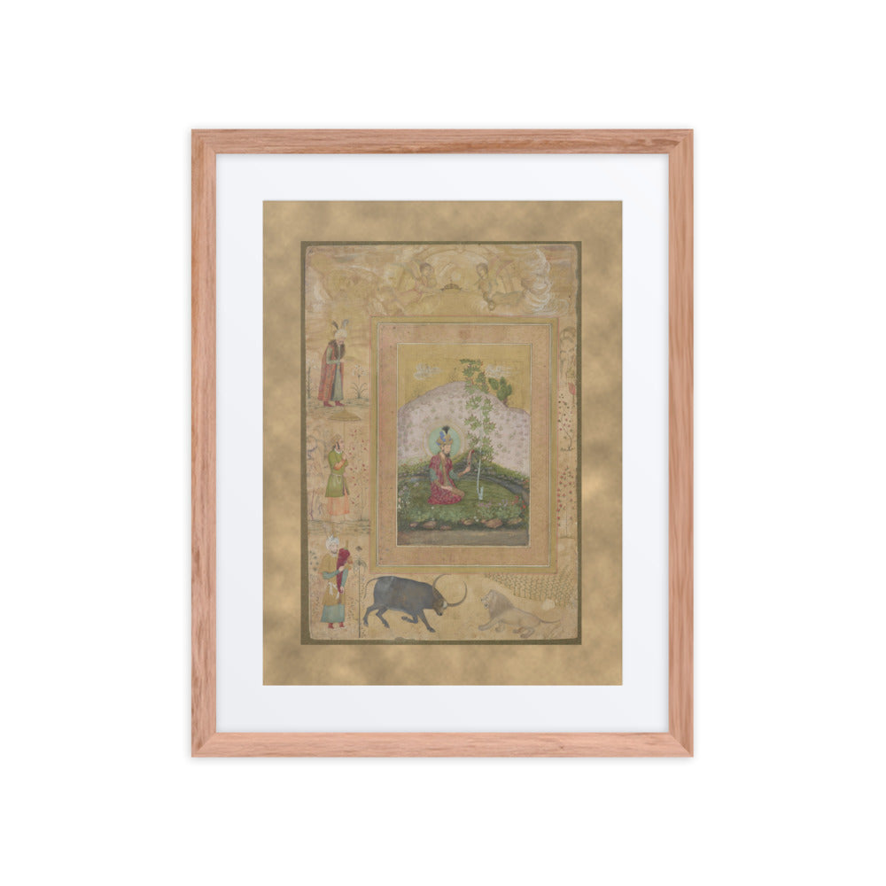Humayun Seated in a Landscape — Folio from the Late Shah Jahan Album — view 5