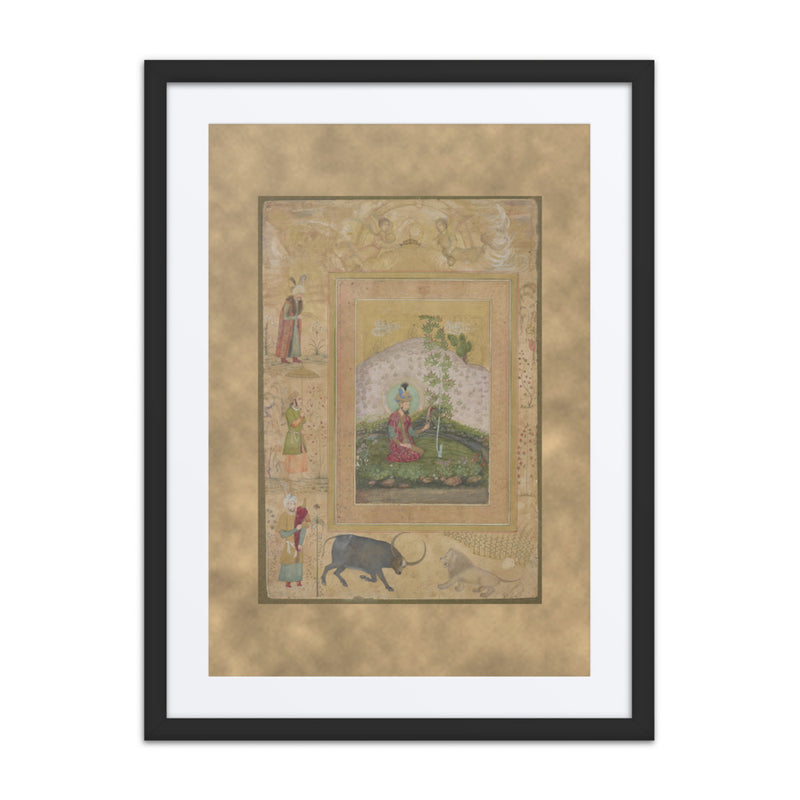 Humayun Seated in a Landscape — Folio from the Late Shah Jahan Album