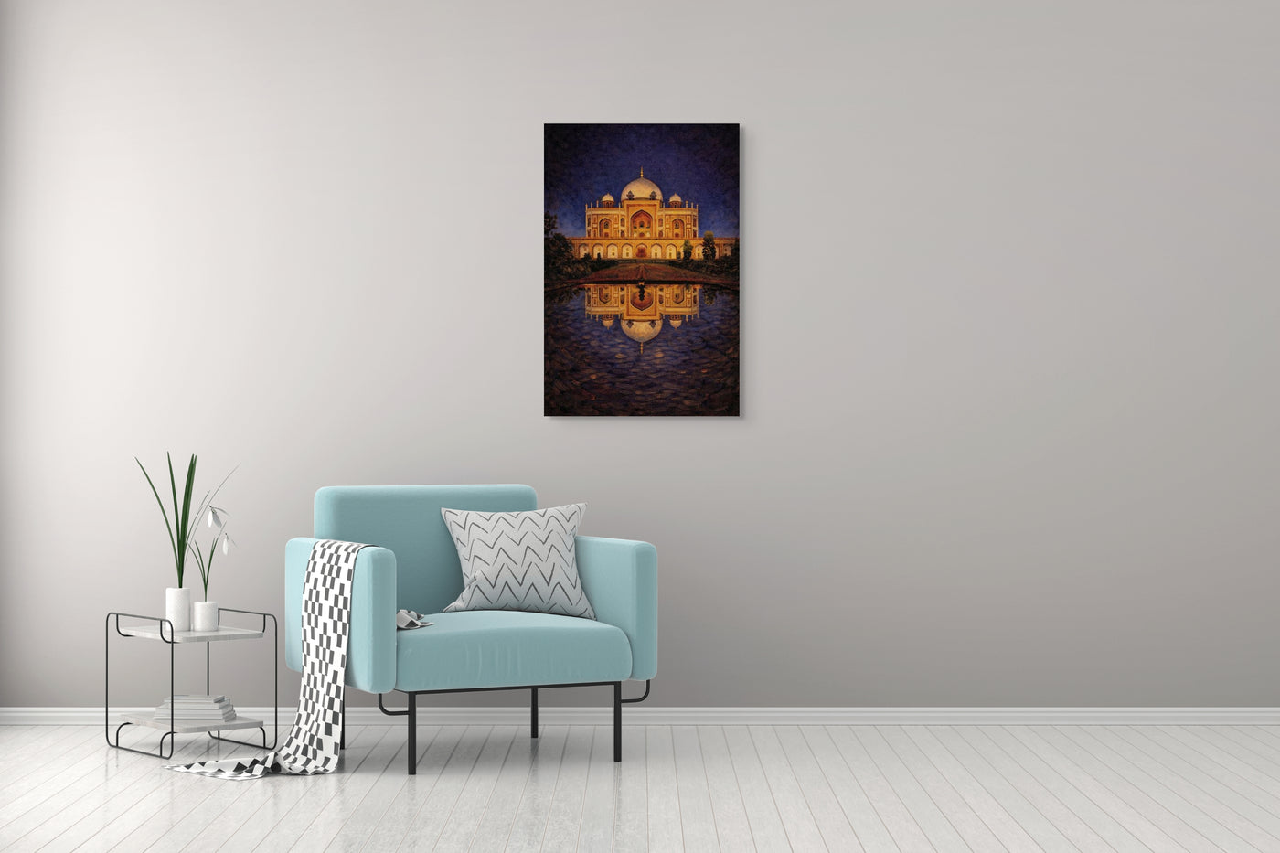 Humayun’s Tomb at Night – Mughal Architecture Canvas Print — view 7