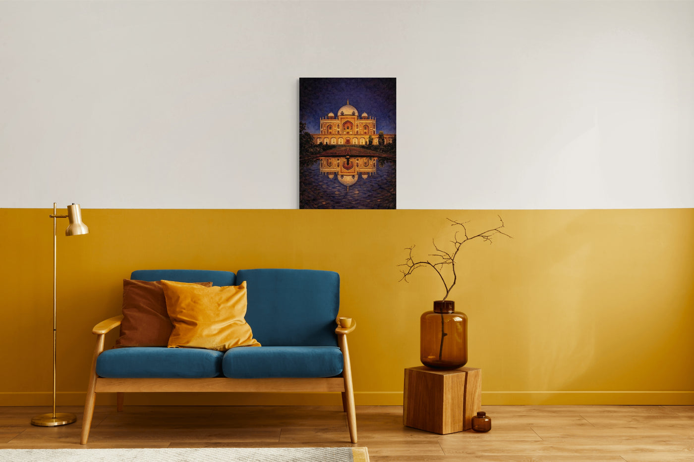 Humayun’s Tomb at Night – Mughal Architecture Canvas Print — view 6