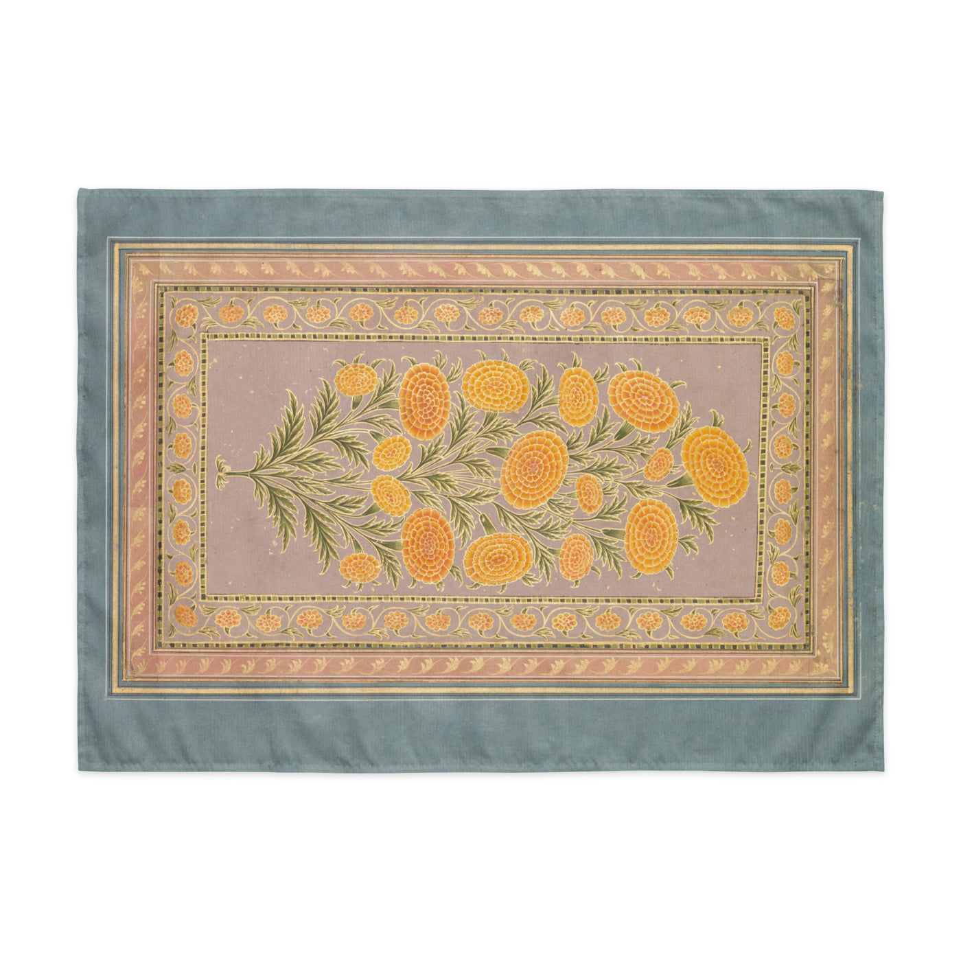 Marigold Garden Mughal Floral Wall Tapestry — view 1