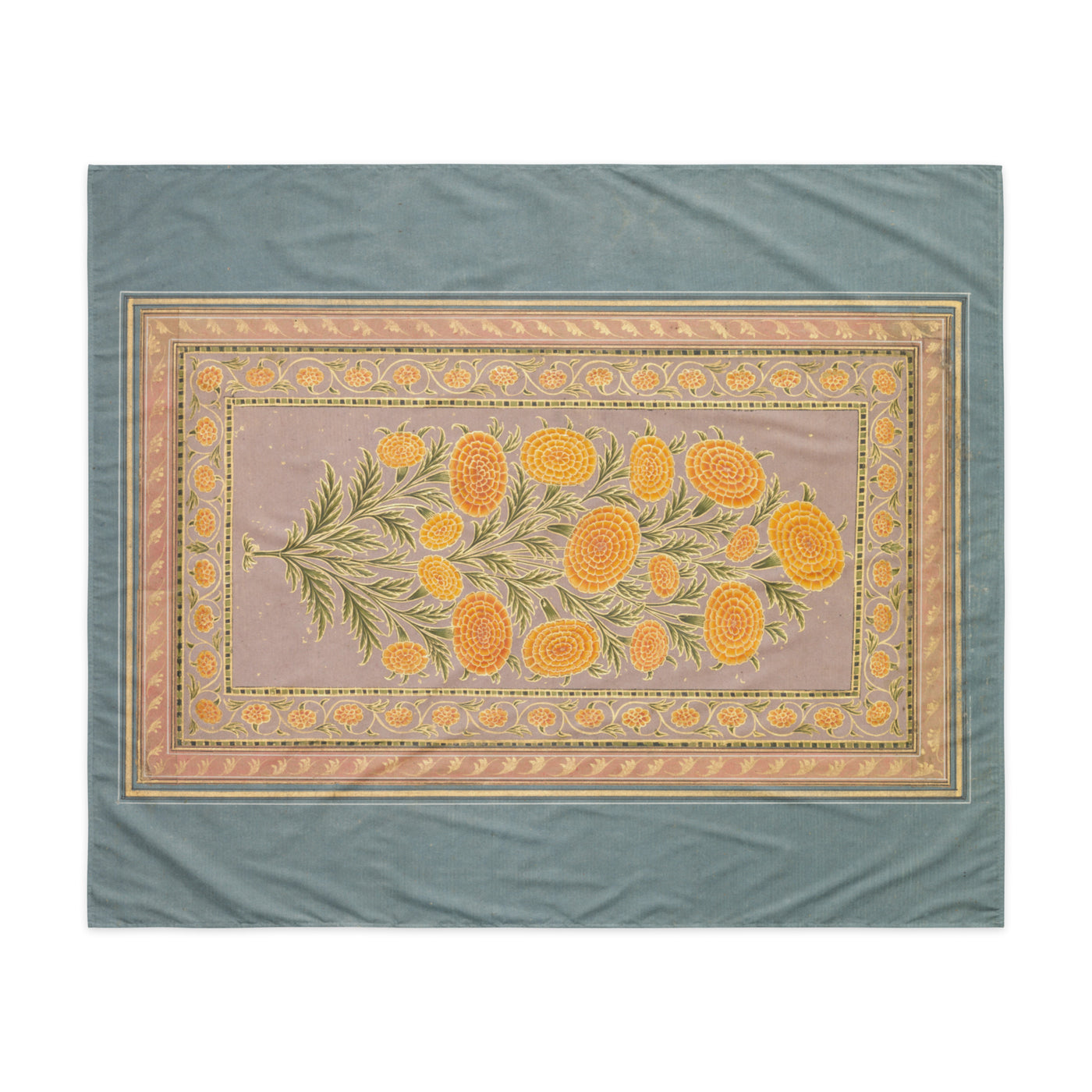 Marigold Garden Mughal Floral Wall Tapestry — view 2