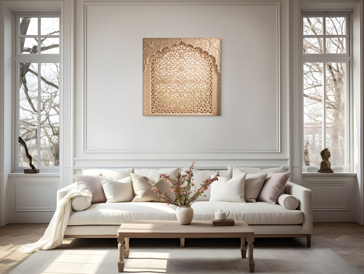 Mughal Jali Window Canvas — view 5