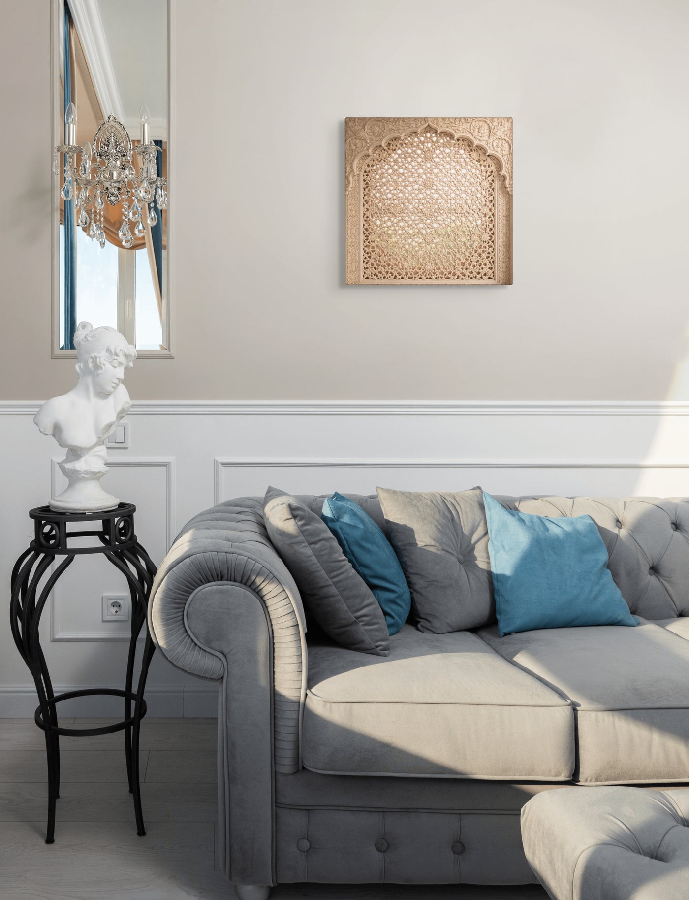 Mughal Jali Window Canvas — view 12