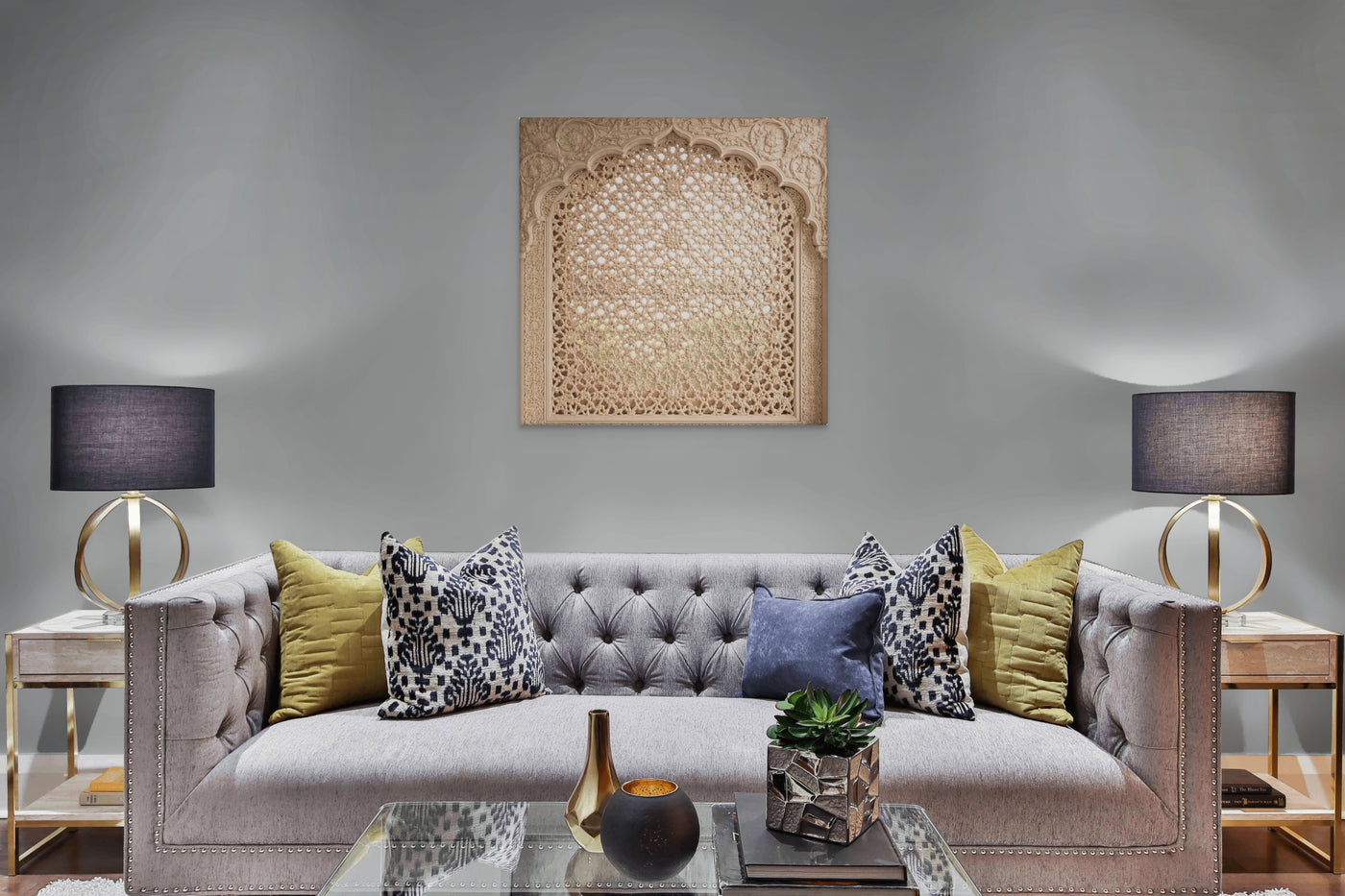 Mughal Jali Window Canvas — view 10