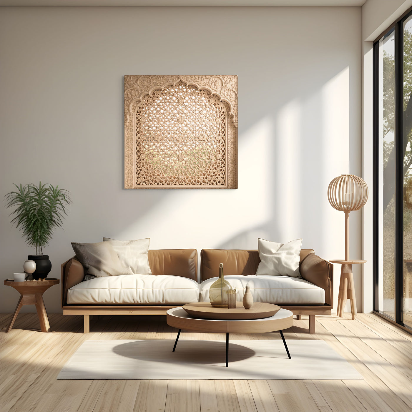 Mughal Jali Window Canvas — view 13