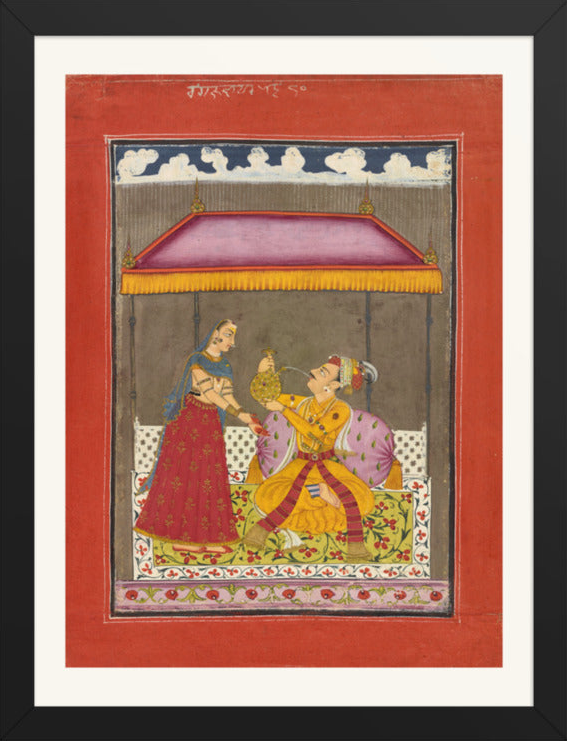 Jalandhara Ragaputra — Ragamala Folio — Restored Rajput Wall Art — view 8