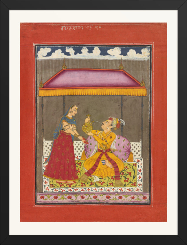 Jalandhara Ragaputra — Ragamala Folio — Restored Rajput Wall Art — view 9